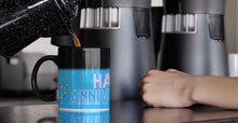 Load image into Gallery viewer, Happy Anniversary - Matte Black Magic Mug - Skip The Distance, Inc