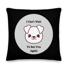 Load image into Gallery viewer, I Want To See You Again - Skip The Distance, Inc I Want To See You Again - Skip The Distance, Inc pillow gift idea for couples. Size 22x22
