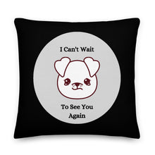 Load image into Gallery viewer, I Want To See You Again - Skip The Distance, Inc I Want To See You Again - Skip The Distance, Inc pillow gift idea for couples. Size 22x22