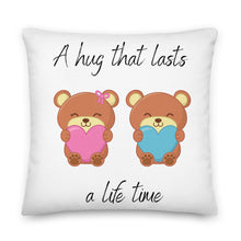Load image into Gallery viewer, A Life Time - Skip The Distance Pillow for couples and long distance couple in the size 18x18