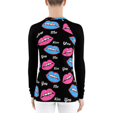 Load image into Gallery viewer, Just A Simple Kiss - Women's Rash Guard - Skip The Distance, Inc