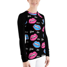 Load image into Gallery viewer, Just A Simple Kiss - Women's Rash Guard - Skip The Distance, Inc