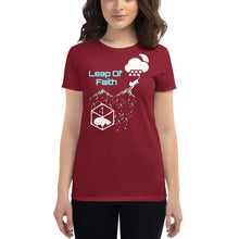 Load image into Gallery viewer, Leap Of Faith - Women's Short Sleeve T-Shirt - Skip The Distance, Inc