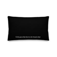 Load image into Gallery viewer, Queen Pillow - Black - Skip The Distance, Inc, Available in the size 20x12.