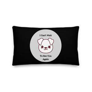 I Want To See You Again - Skip The Distance, Inc I Want To See You Again - Skip The Distance, Inc pillow gift idea for couples. Size 20x12