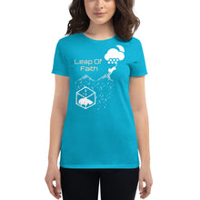 Load image into Gallery viewer, Leap Of Faith - Women's Short Sleeve T-Shirt - Skip The Distance, Inc
