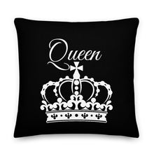 Load image into Gallery viewer, Queen Pillow - Black - Skip The Distance, Inc Available in the size 22x22.