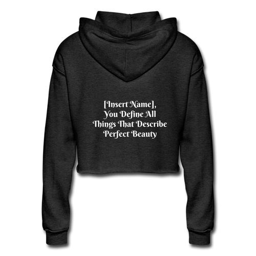 Customize - Beauty - Women's Cropped Hoodie - Skip The Distance, Inc