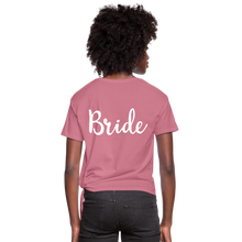 Load image into Gallery viewer, Custom - Women's Knotted T-Shirt - Skip The Distance, Inc