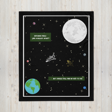 Load image into Gallery viewer, Out Of Space - Throw Blanket - Skip The Distance