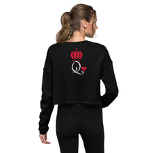 Load image into Gallery viewer, Queen Of Hearts - Women's Cropped Sweatshirt - Skip The Distance, Inc