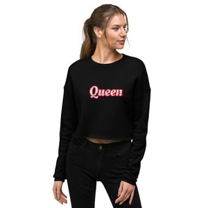 Queen Of Hearts - Women's Cropped Sweatshirt - Skip The Distance, Inc