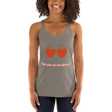 Load image into Gallery viewer, Women's Racerback Tank Gray | Skip The Distance