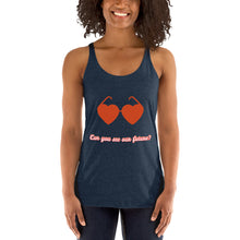 Load image into Gallery viewer, Women's Racerback Tank Navy | Skip The Distance