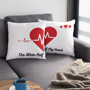 The Other Half -  Pillow, Skip The Distance, The Other Half - Skip The Distance, Inc, Available in the size 18x18
