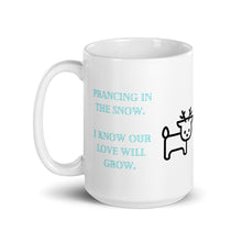 Load image into Gallery viewer, Prancing In The Snow - Skip The Distance, Inc,  Snow Mug
