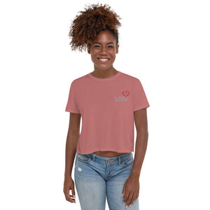 Mrs Heart - Women's Cropped  T-Shirt - Skip The Distance, Inc