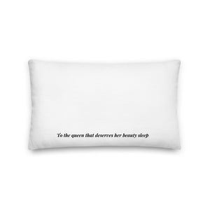 Queen Pillow - White - Skip The Distance, Inc available in size 20x12