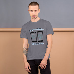 Our Communication - Men's T-Shirt - Skip The Distance, Inc