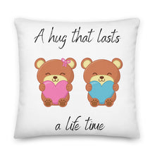 Load image into Gallery viewer, A Life Time - Skip The Distance Pillow for couples and long distance couple in the size 18x18
