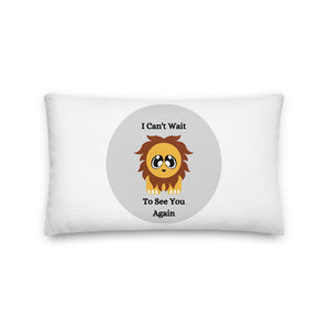 I Can't Wait - Pillow Skip The Distance, Inc, In The Size 20x12