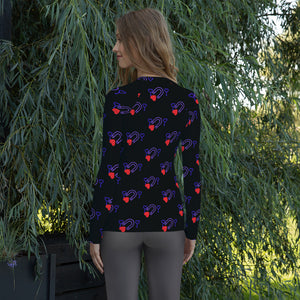 Drawn To You - Women's Rash Guard - Skip The Distance, Inc
