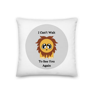 I Can't Wait - Pillow Skip The Distance, Inc, In The Size 18x18