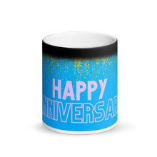 Load image into Gallery viewer, Happy Anniversary - Matte Black Magic Mug - Skip The Distance, Inc
