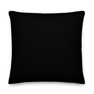 The back of the Unity And Trust pillow created by Skip The Distance, Inc in the size 22x22. Pillow made for couples.