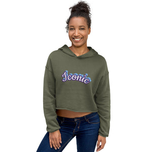 Iconic - Women's Cropped Hoodie - Skip The Distance, Inc