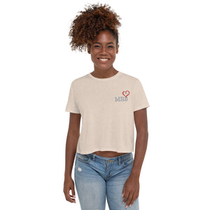 Mrs Heart - Women's Cropped  T-Shirt - Skip The Distance, Inc
