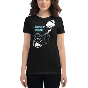 Leap Of Faith - Women's Short Sleeve T-Shirt - Skip The Distance, Inc