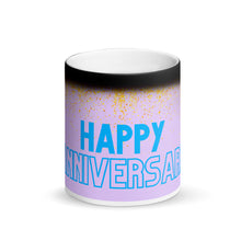 Load image into Gallery viewer, Our Anniversary - Matte Black Magic Mug - Skip The Distance, Inc, Anniversary Gift
