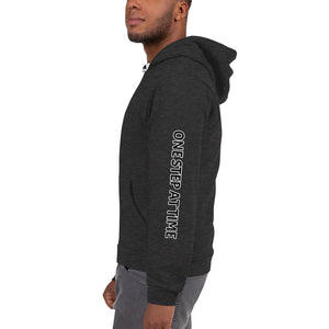 One Step - Men's Zip Up Hoodie - Skip The Distance, Inc
