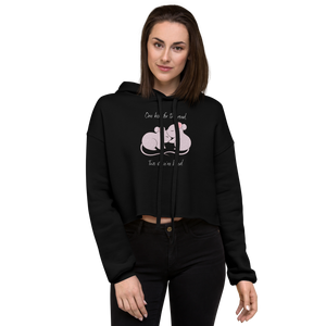 Four Kisses - Women's Cropped Hoodie - Skip The Distance, Inc