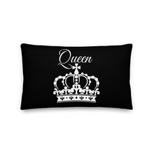Load image into Gallery viewer, Queen Pillow - Black - Skip The Distance, Inc Available in the size 20x12.
