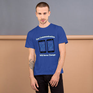 Our Communication - Men's T-Shirt - Skip The Distance, Inc