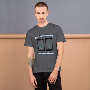 Our Communication - Men's T-Shirt - Skip The Distance, Inc