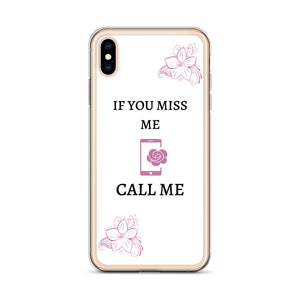 If You Miss Me - iPhone Case - Skip The Distance, Inc