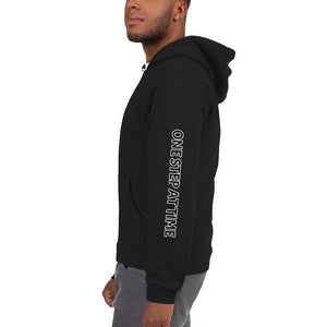 One Step - Men's Zip Up Hoodie - Skip The Distance, Inc