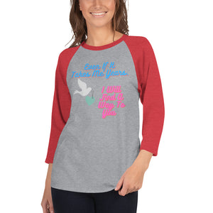 Finding The Way - Women's 3/4 Sleeve Raglan Shirt - Skip The Distance, Inc