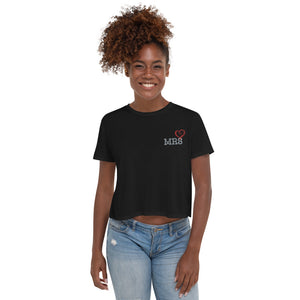 Mrs Heart - Women's Cropped  T-Shirt - Skip The Distance, Inc