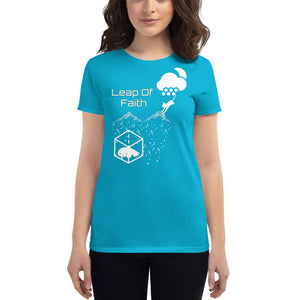 Leap Of Faith - Women's Short Sleeve T-Shirt - Skip The Distance, Inc