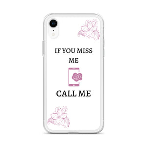 If You Miss Me - iPhone Case - Skip The Distance, Inc