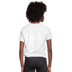 Custom - Women's Knotted T-Shirt - Skip The Distance, Inc