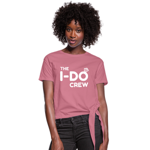 Custom - Women's Knotted T-Shirt - Skip The Distance, Inc