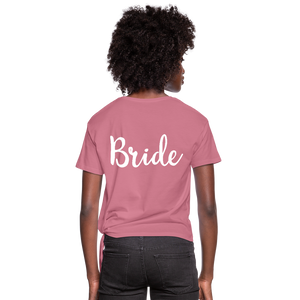 Custom - Women's Knotted T-Shirt - Skip The Distance, Inc