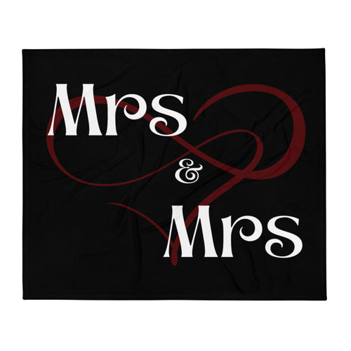 Mrs & Mrs Throw Blanket - Skip The Distance