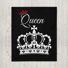 Load image into Gallery viewer, Queen Throw Blanket - Black - Skip The Distance
