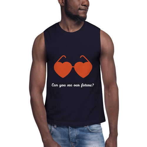 Men's Muscle Shirt Navy | Skip The Distance